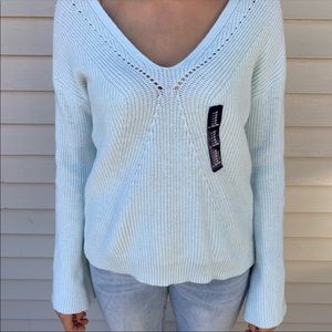 GAP Light Blue Fall Knit Sweater -sz m